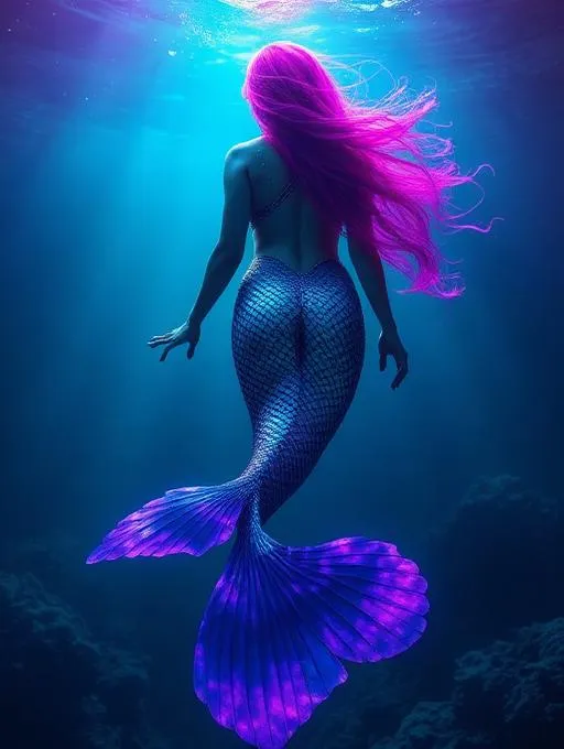 Fin-tastic Mermaid AI video effect