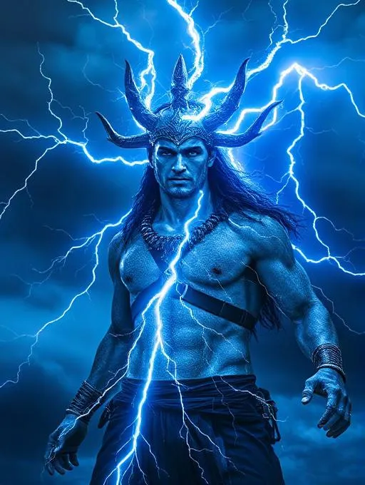 Thunder God AI video effect